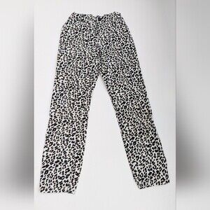 Children's Place Girls' (Size 8) Animal/Leopard Print Pants w/Adjustable Waist